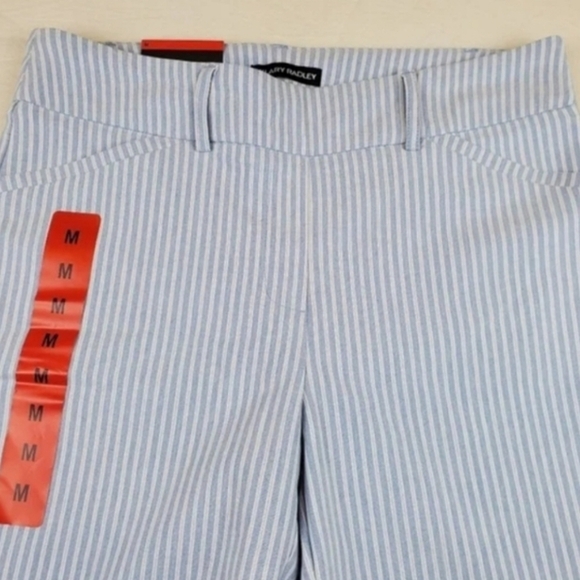 Hilary Radley Light Blue Striped Bermudas Shorts - Picture 6 of 8